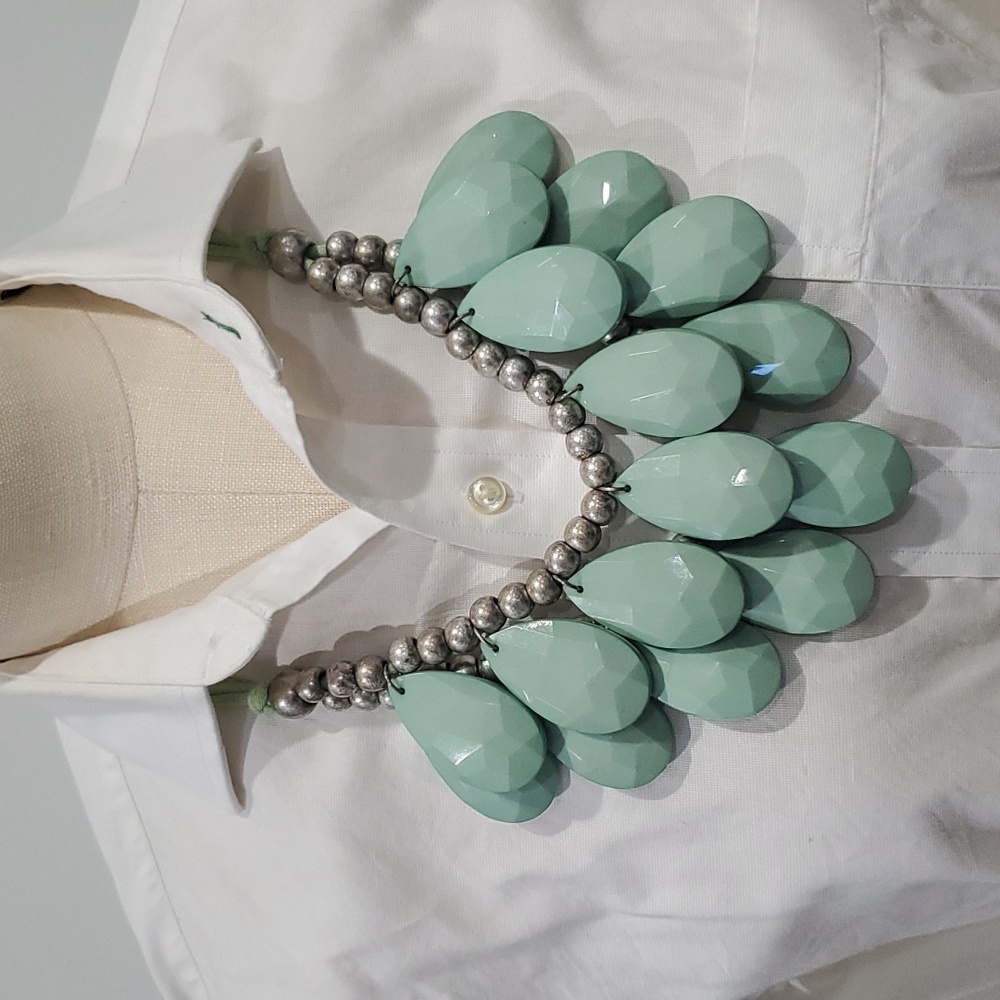 BaubleBar Teardrop Mint Necklace